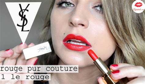 son ysl rouge pur couture 01 review